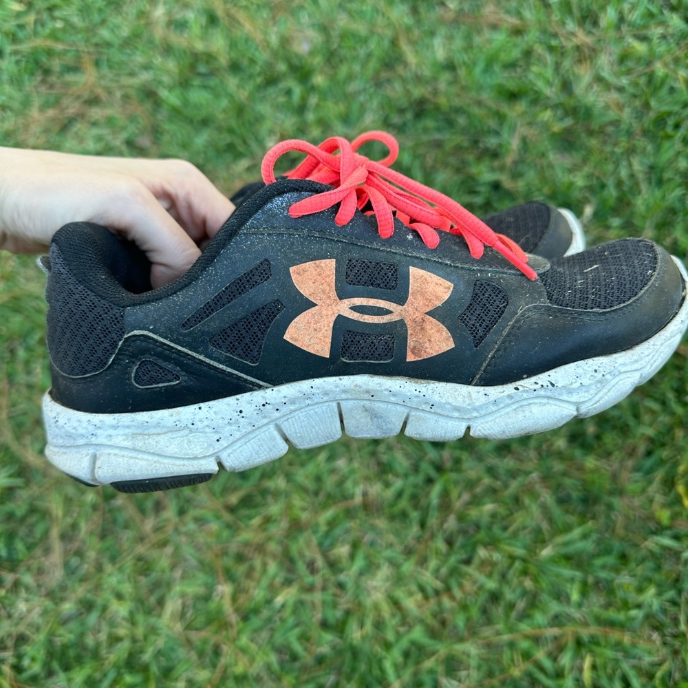 Under Armour Black and hot pink Athletic Shoes